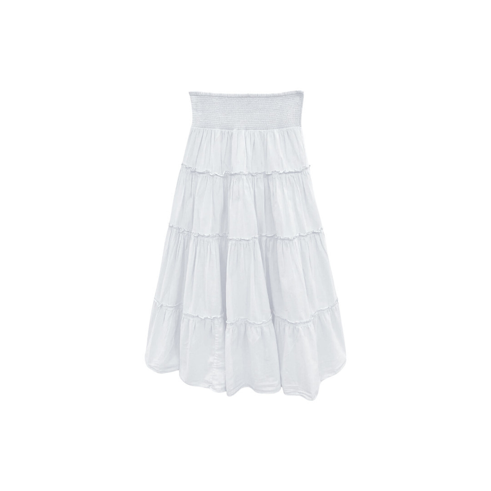 Katie J NYC Katie J White Meadow Maxi Skirt