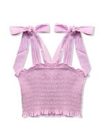 Katie J NYC Katie J Pink Sunny Tie Shoulder Top