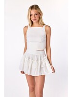 Cake for Dinner Cake for Dinner White Pisa Pleated Skirt