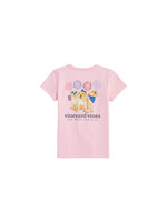 Vineyard Vines Girls Glitter Fourth of July Puppy Tee