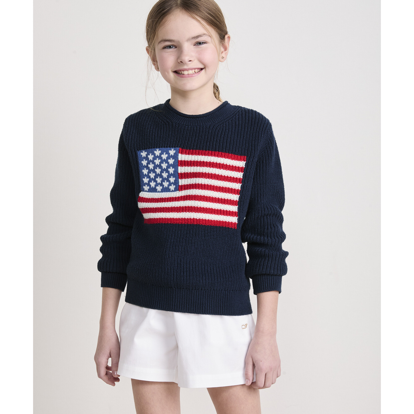 Vineyard Vines American Flag Rollneck Sweater