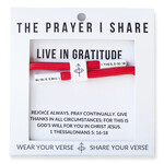 The Prayer Share Prayer Share Live in Gratitude Bracelet