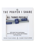 The Prayer Share Prayer Share All Things are Possible Bracelet