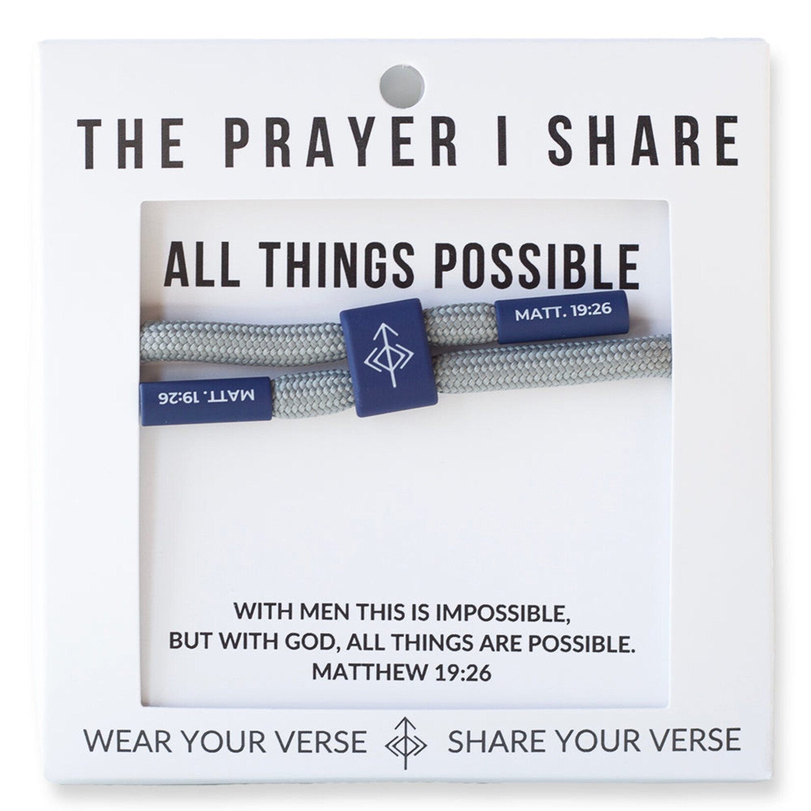 The Prayer Share Prayer Share All Things are Possible Bracelet