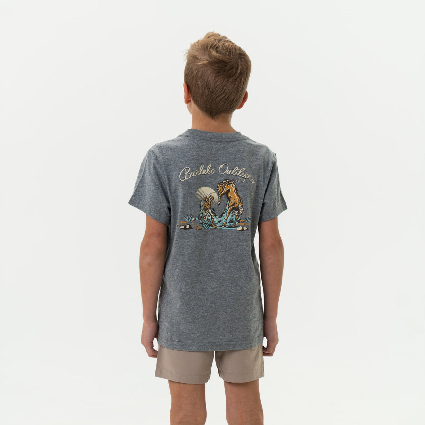 Burlebo Burlebo Youth Cowboy Up - Dark Heather Grey