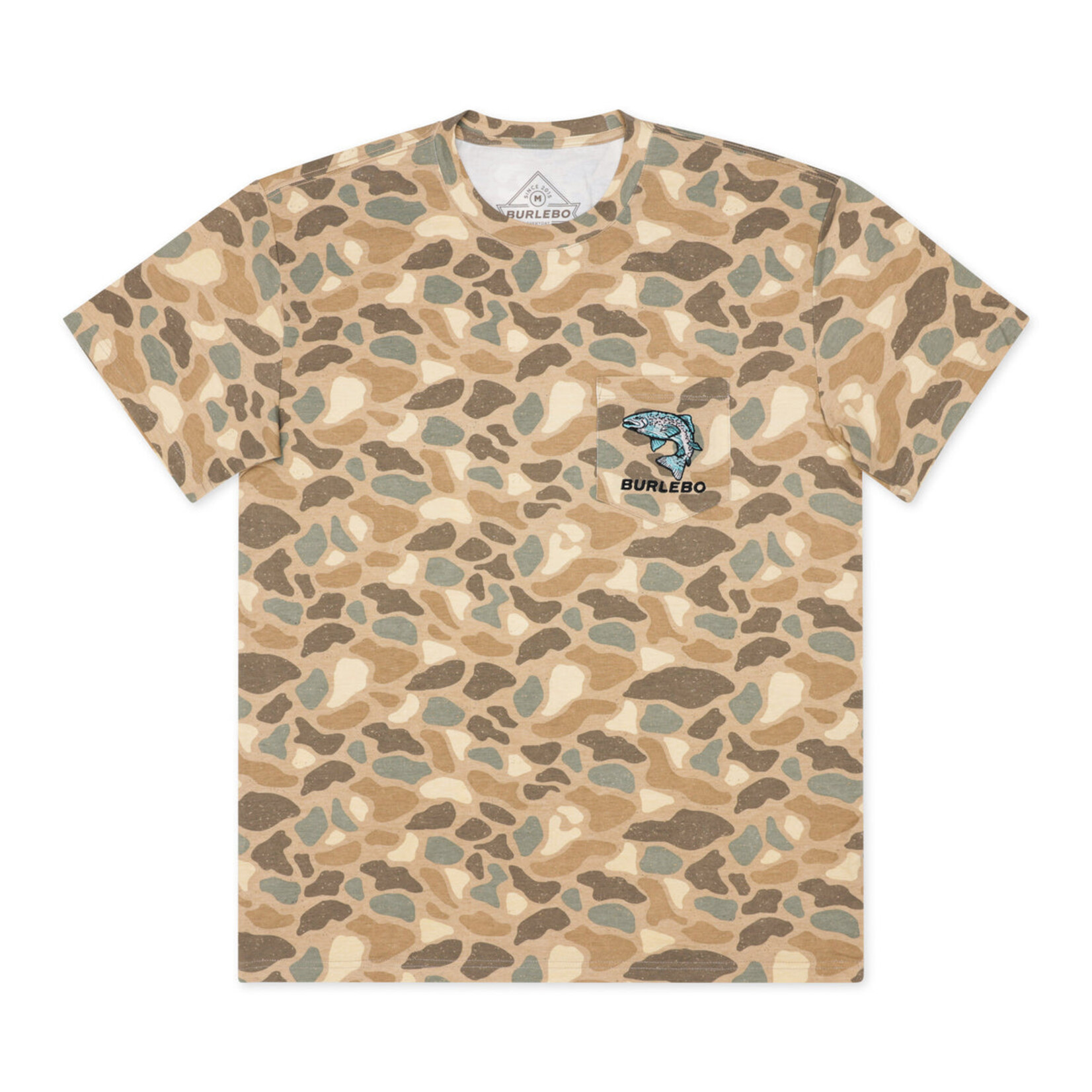 Burlebo Burlebo Youth Pintail Camo SS Tee - Jumping Trout