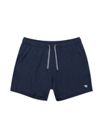 Burlebo Burlebo Heather Navy Athletic Short AM Flag Pocket