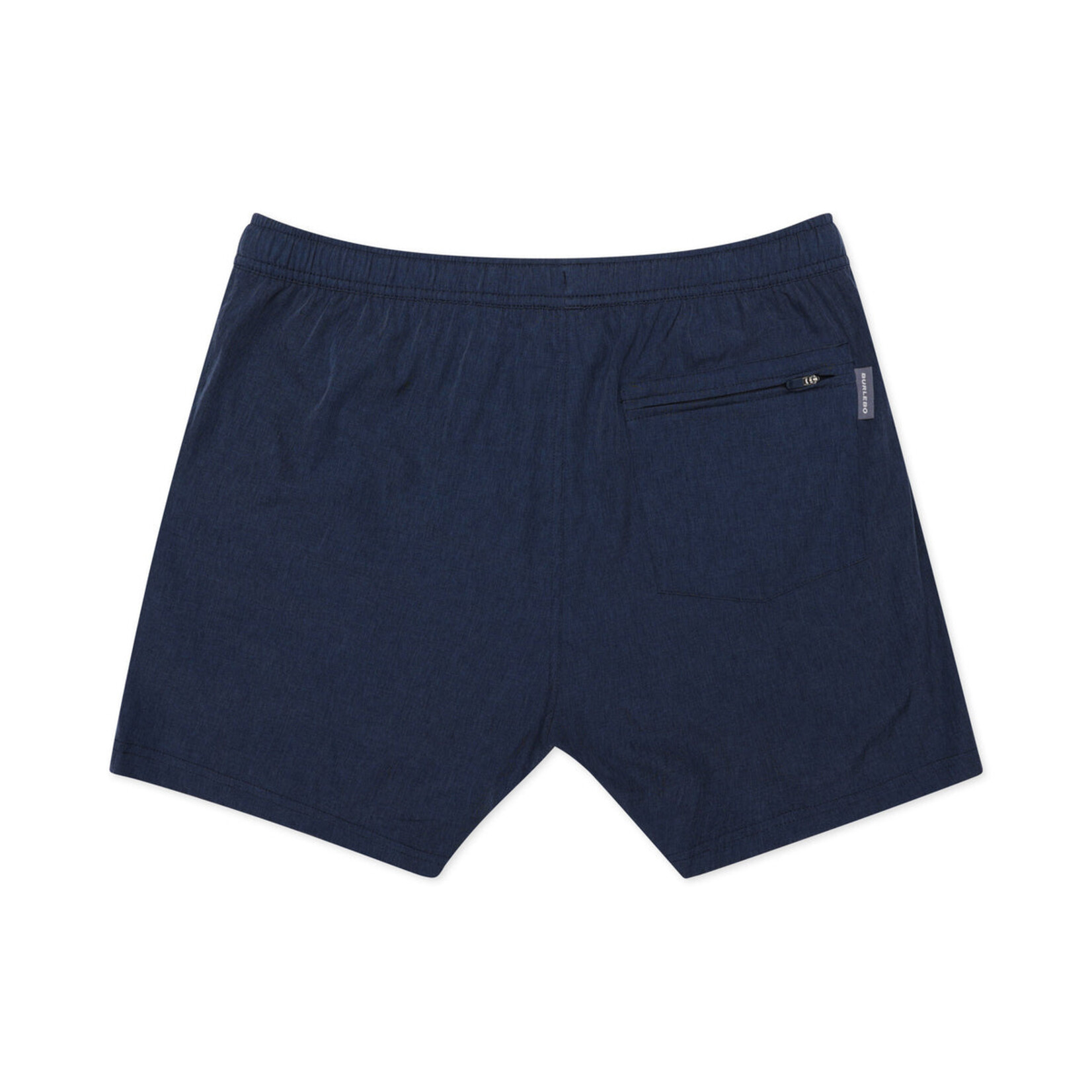 Burlebo Burlebo Heather Navy Athletic Short AM Flag Pocket