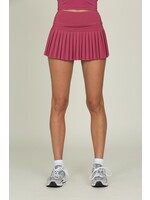 Gold Hinge Gold Hinge Raspberry Pleated Skirt