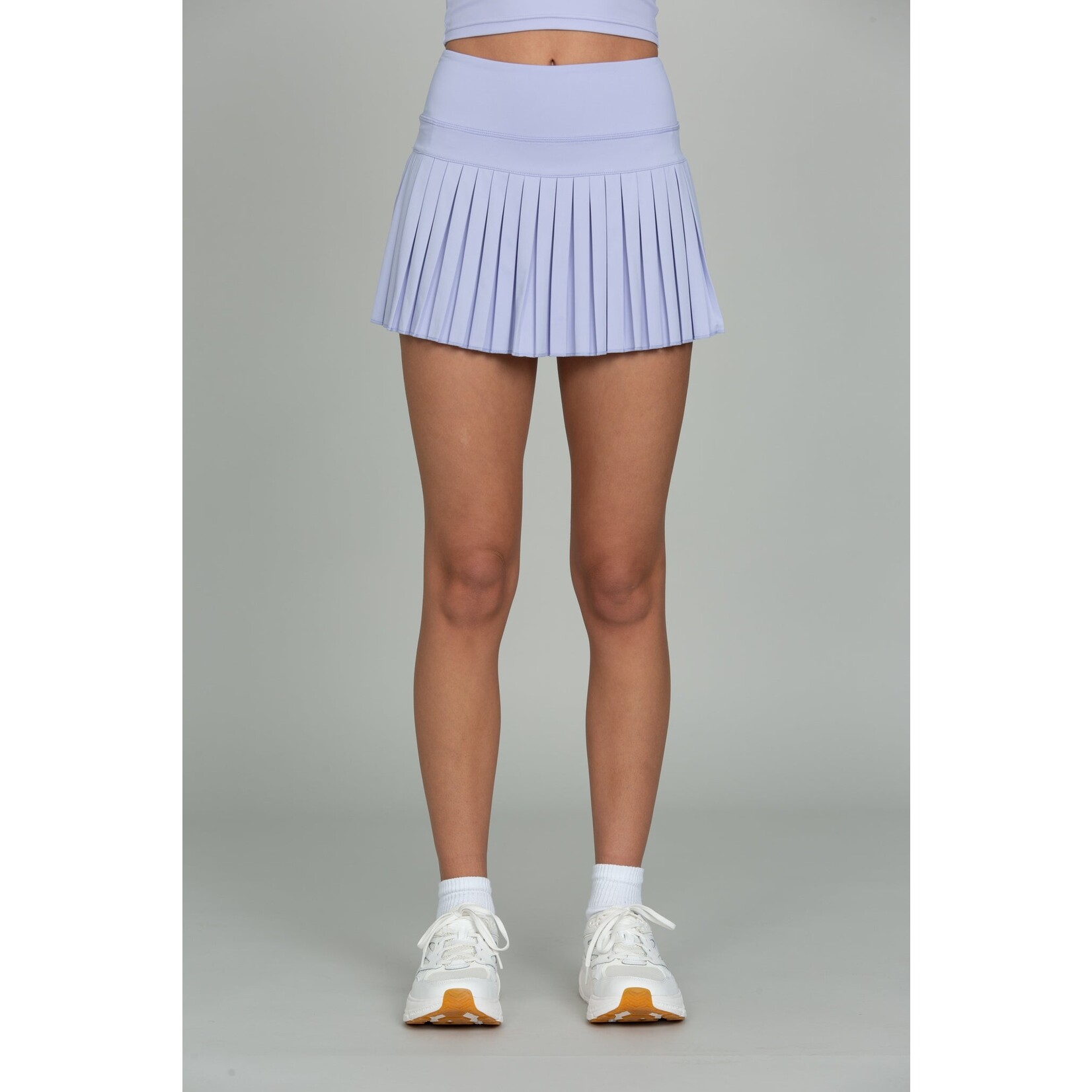 Gold Hinge Gold Hinge Pale Lavender Pleated Skirt
