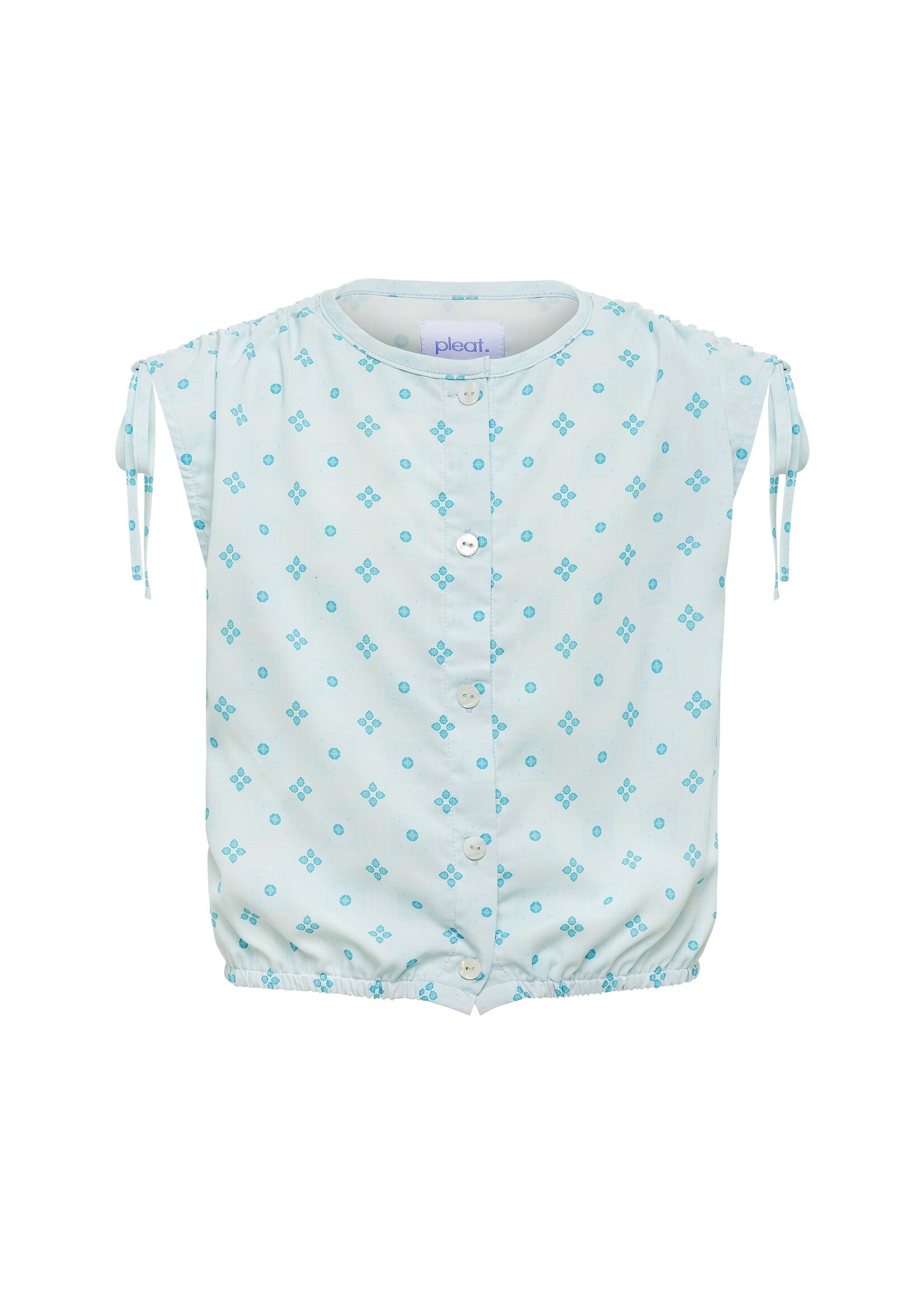 Pleat Collection Pleat Aqua Clover Maggie Top