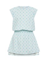 Pleat Collection Pleat Aqua Clover Josie  Dress