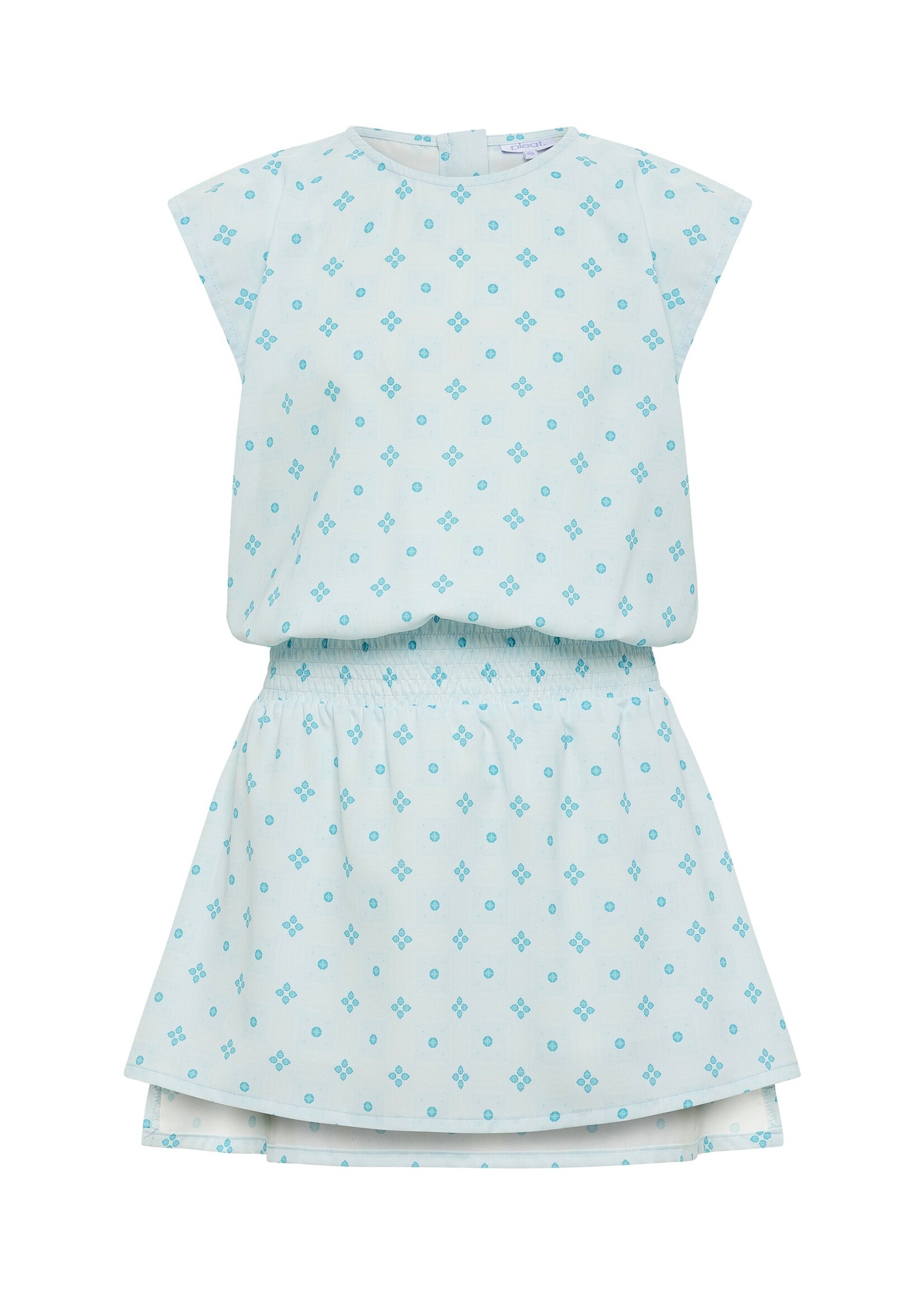 Pleat Collection Pleat Aqua Clover Josie  Dress