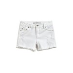 Tractr Tractr White Cutt off Denim Short
