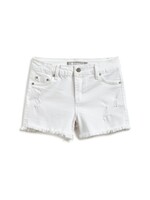 Tractr Tractr White Cutt off Denim Short