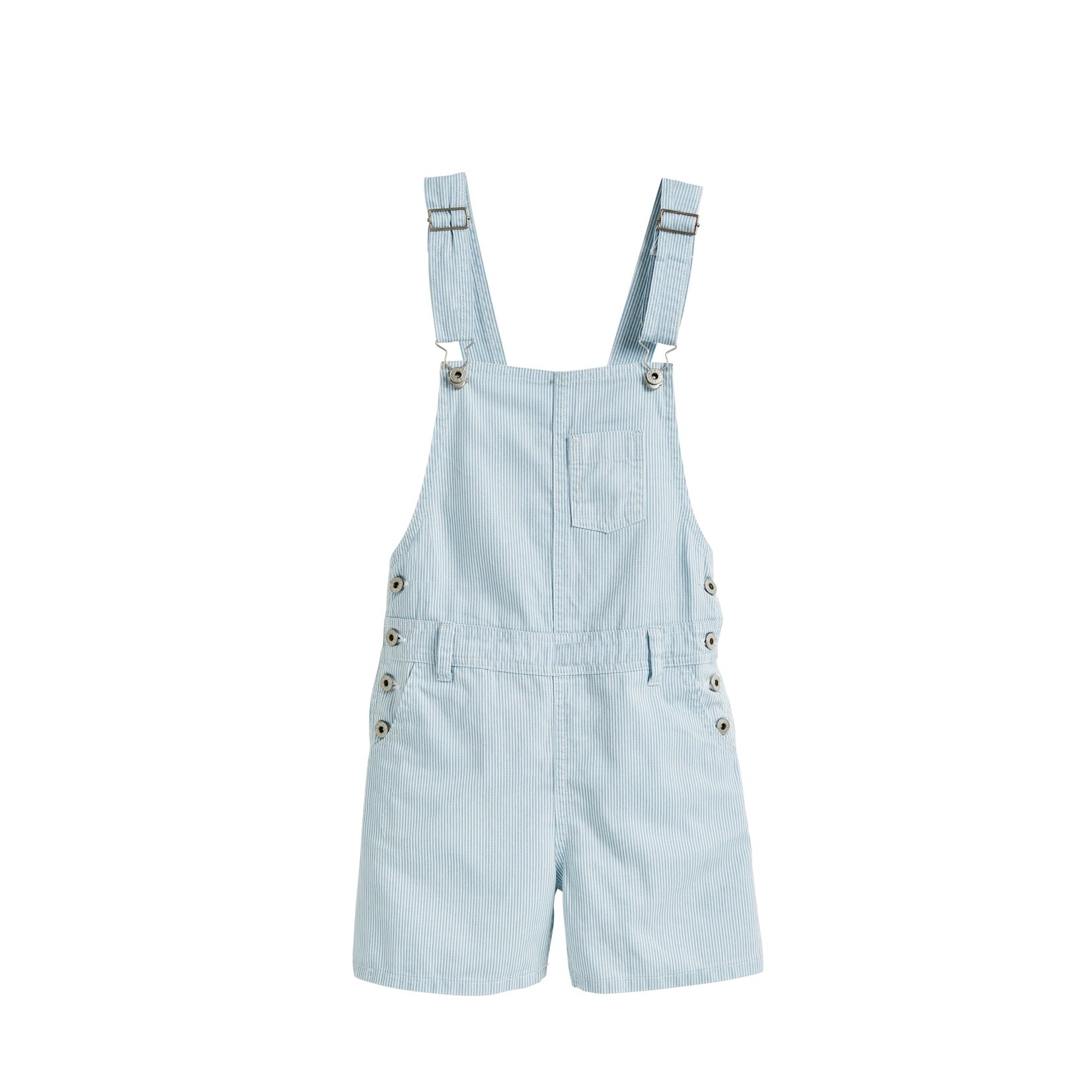 Tractr Tractr Blue Striped Overall Short