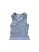 Suzette Suzette Light Blue Smocked Tank