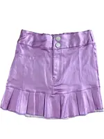 Little Olin Little Olin Pink Metallic Mini Skirt
