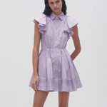 TCEC TCEC Lavender Fit and Flare Ruffle Dress