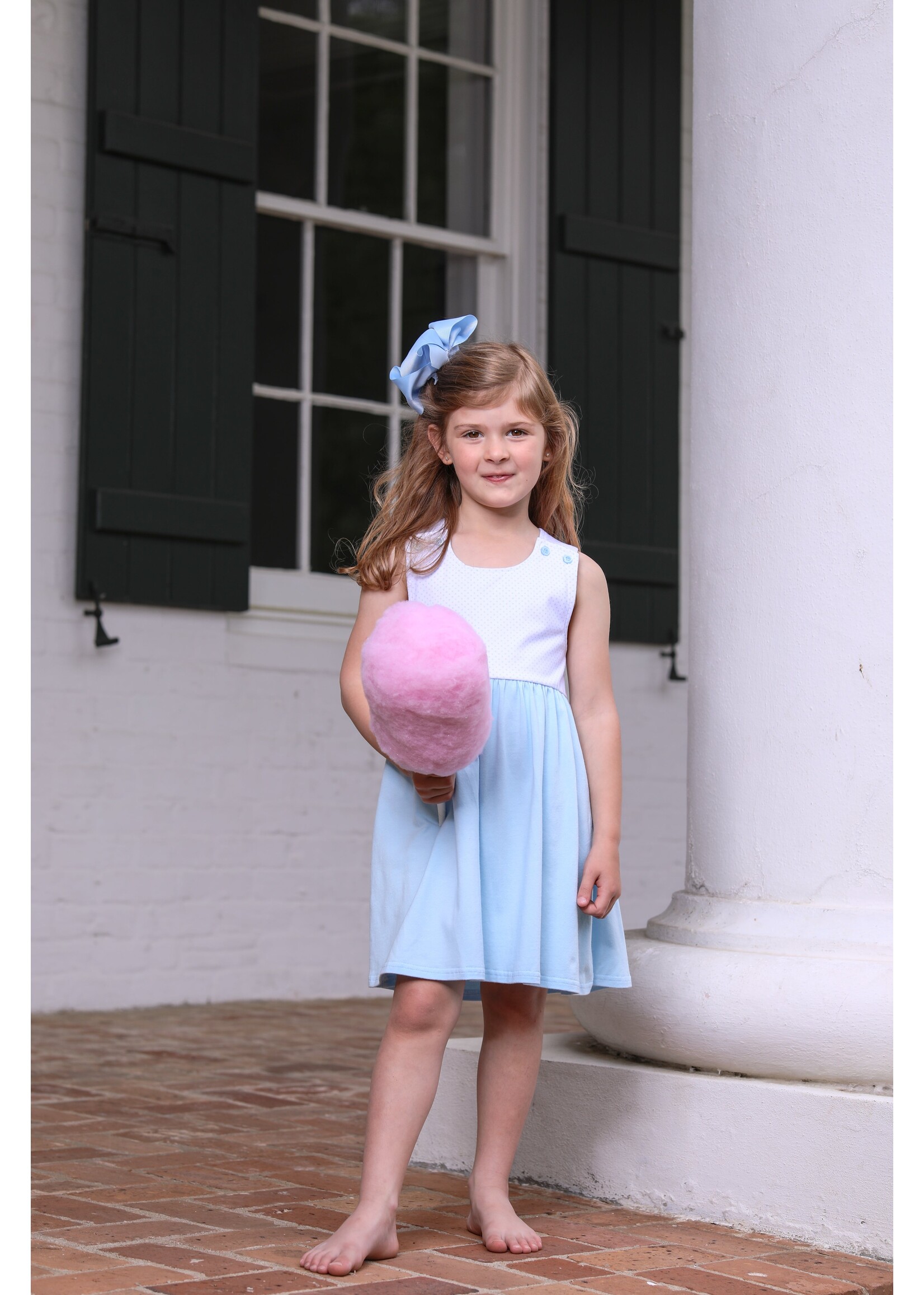 Trotter Street Kids Trotter Street Lt Blue Addie Dress