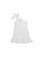 Little Olin Little Olin White One Shoulder Dress