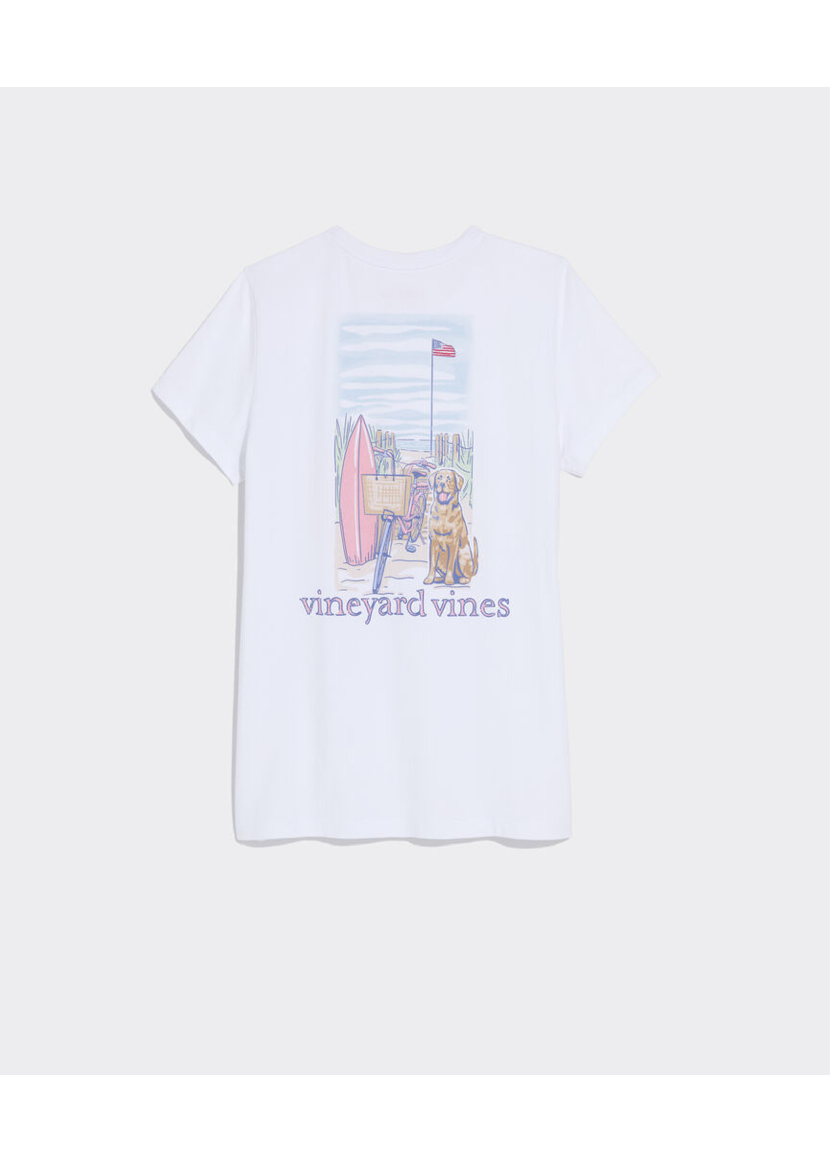 Vineyard Vines Girls Beach Bike Dog Tee