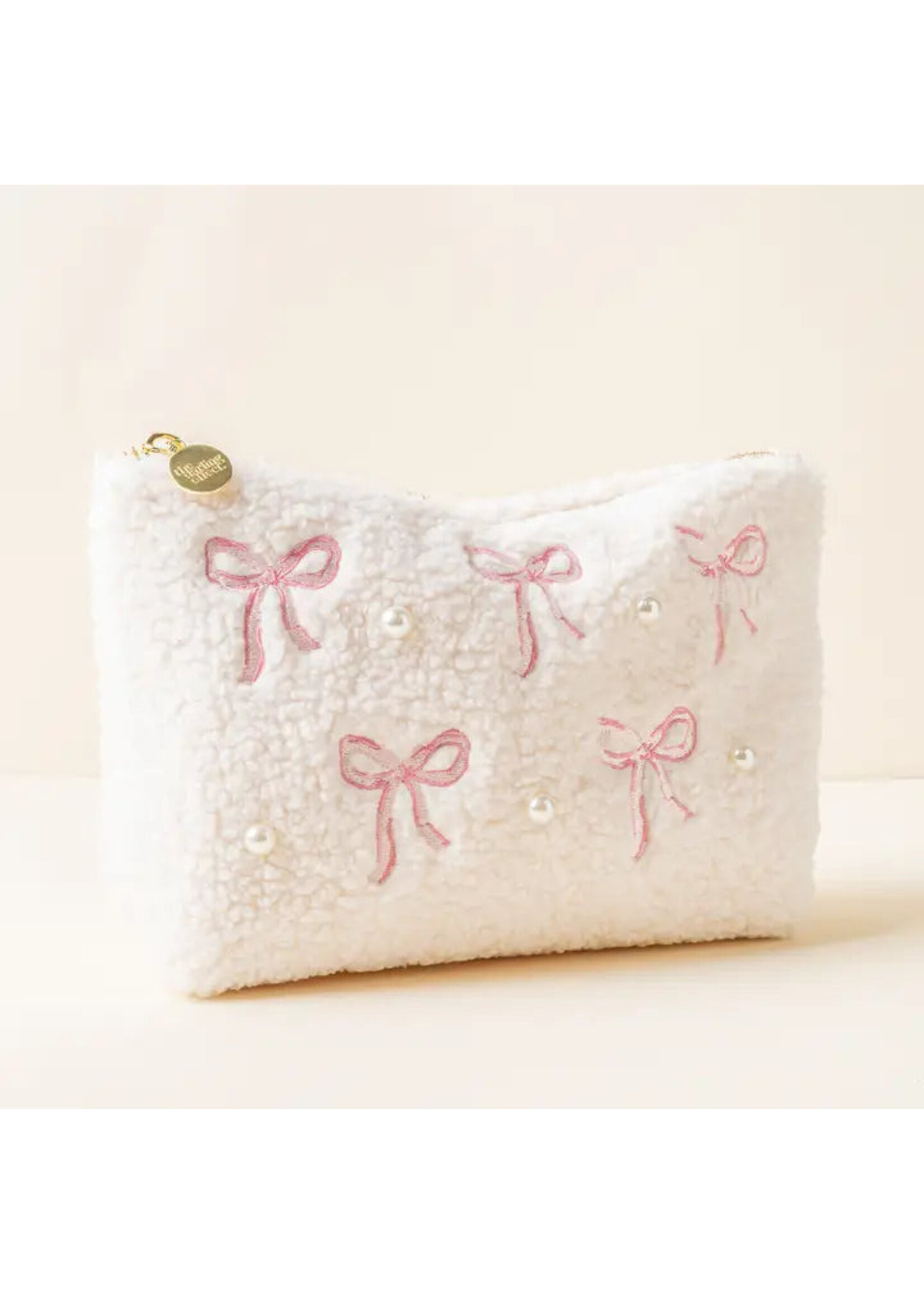 The Darling Effect Darling Effect Pink Bows Teddy Pouch