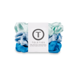 Teleties Teleties Blue Large Silk Hair Scrunchie