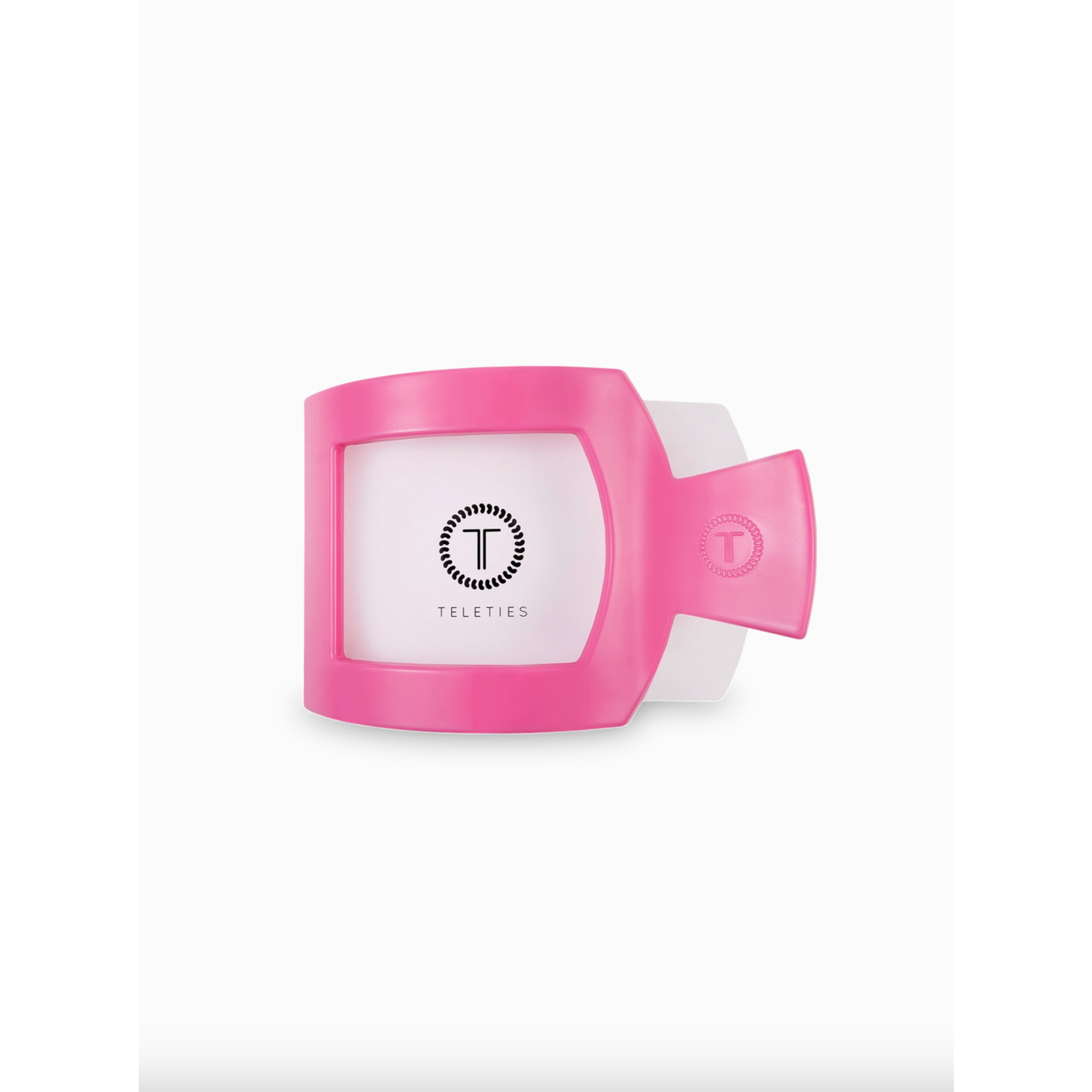 Teleties Teleties Paradise Pink Small Square Flat Clip
