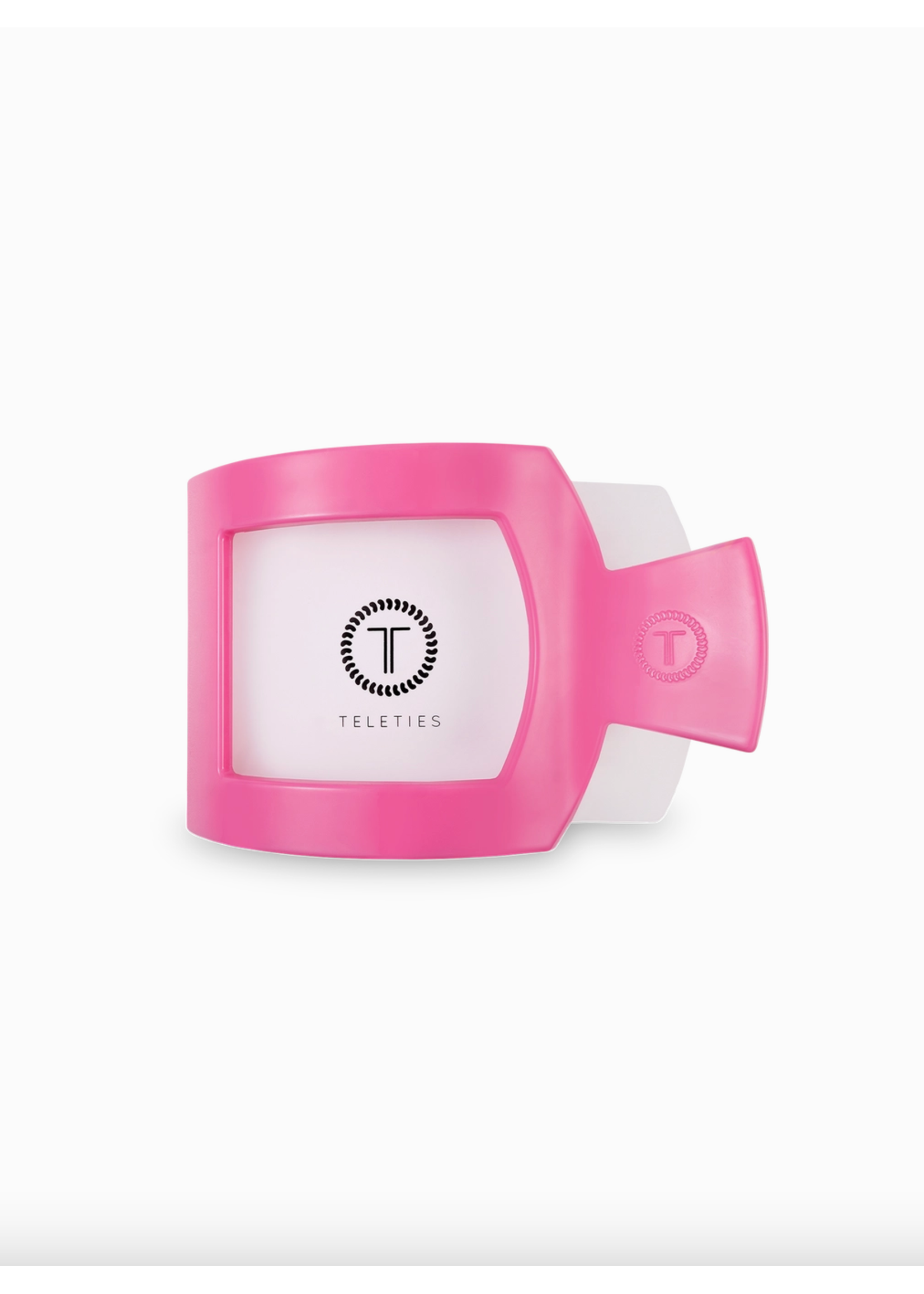 Teleties Teleties Paradise Pink Small Square Flat Clip
