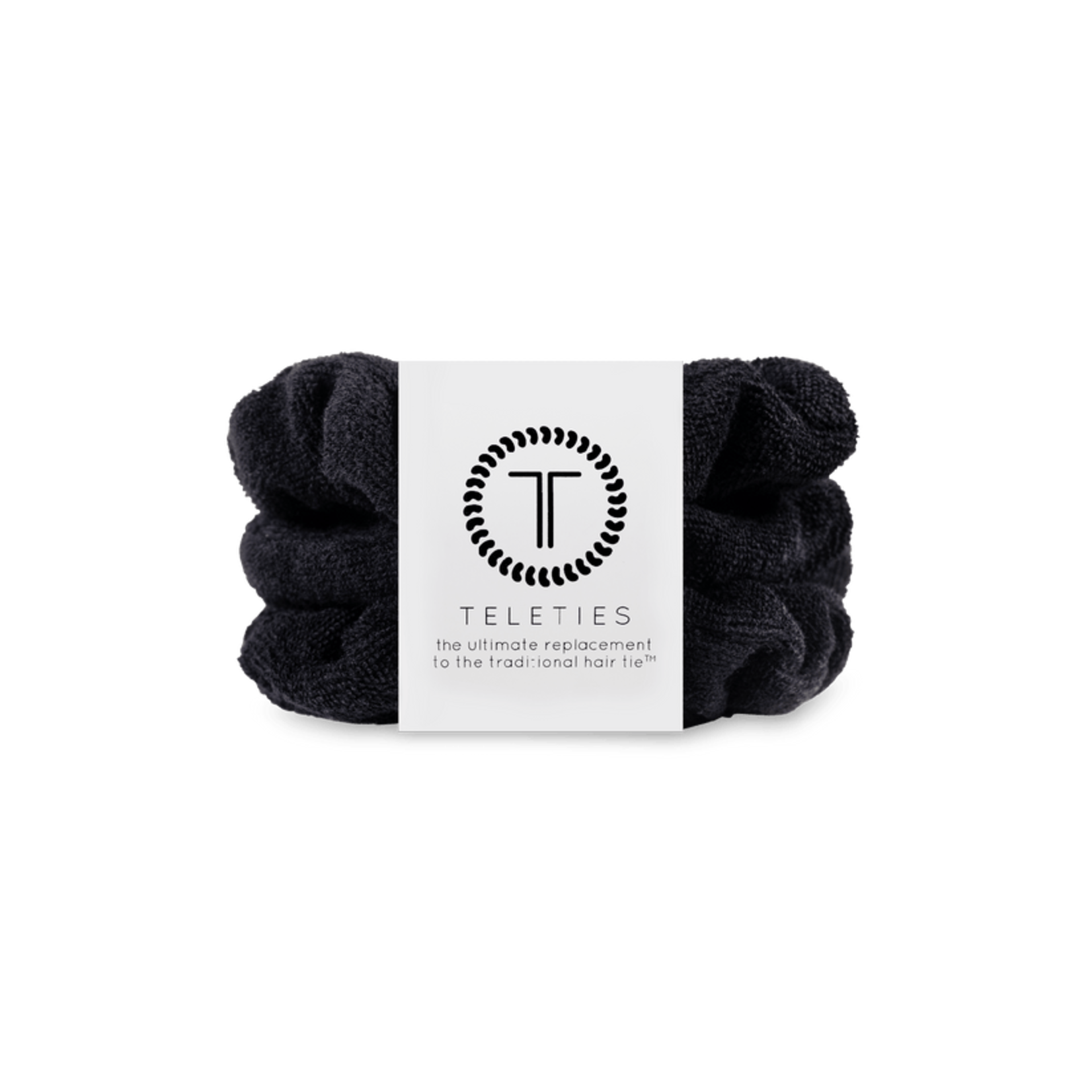 Teleties Teleties Black Small Terry Hair Scrunchie