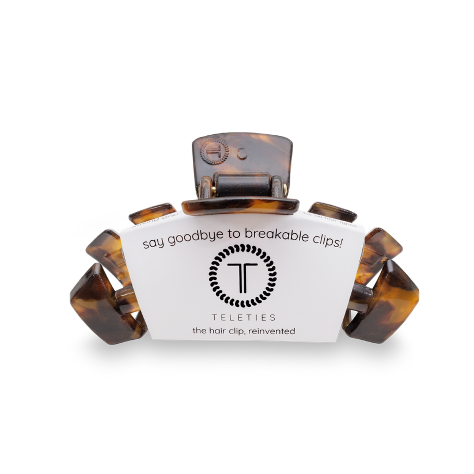 Teleties Teleties Tortise Med Hair Clip