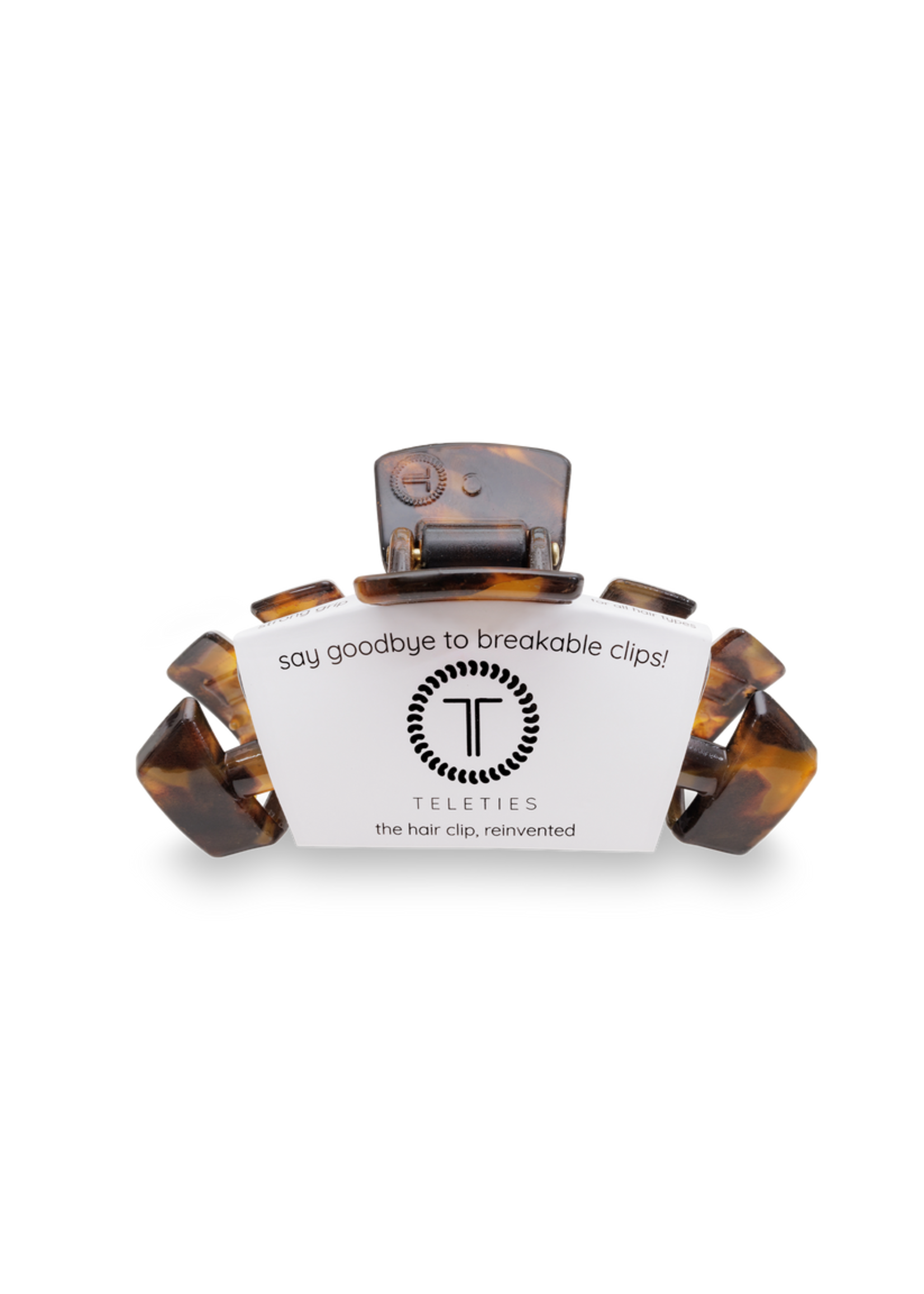 Teleties Teleties Tortise Med Hair Clip