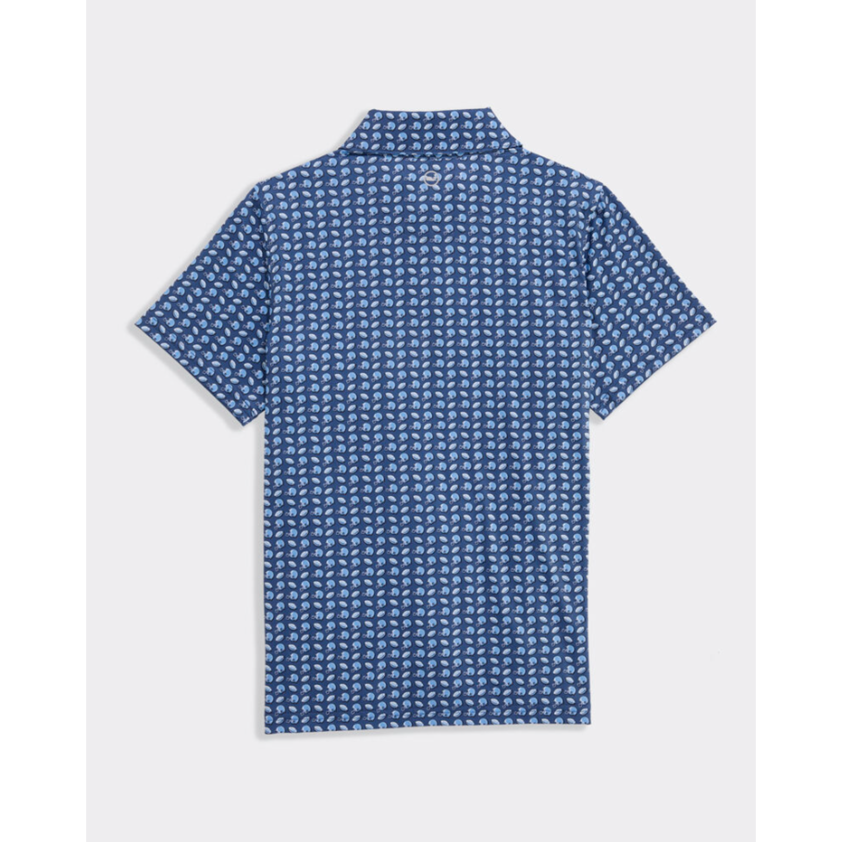 Vineyard Vines Football Printed Perf Polo