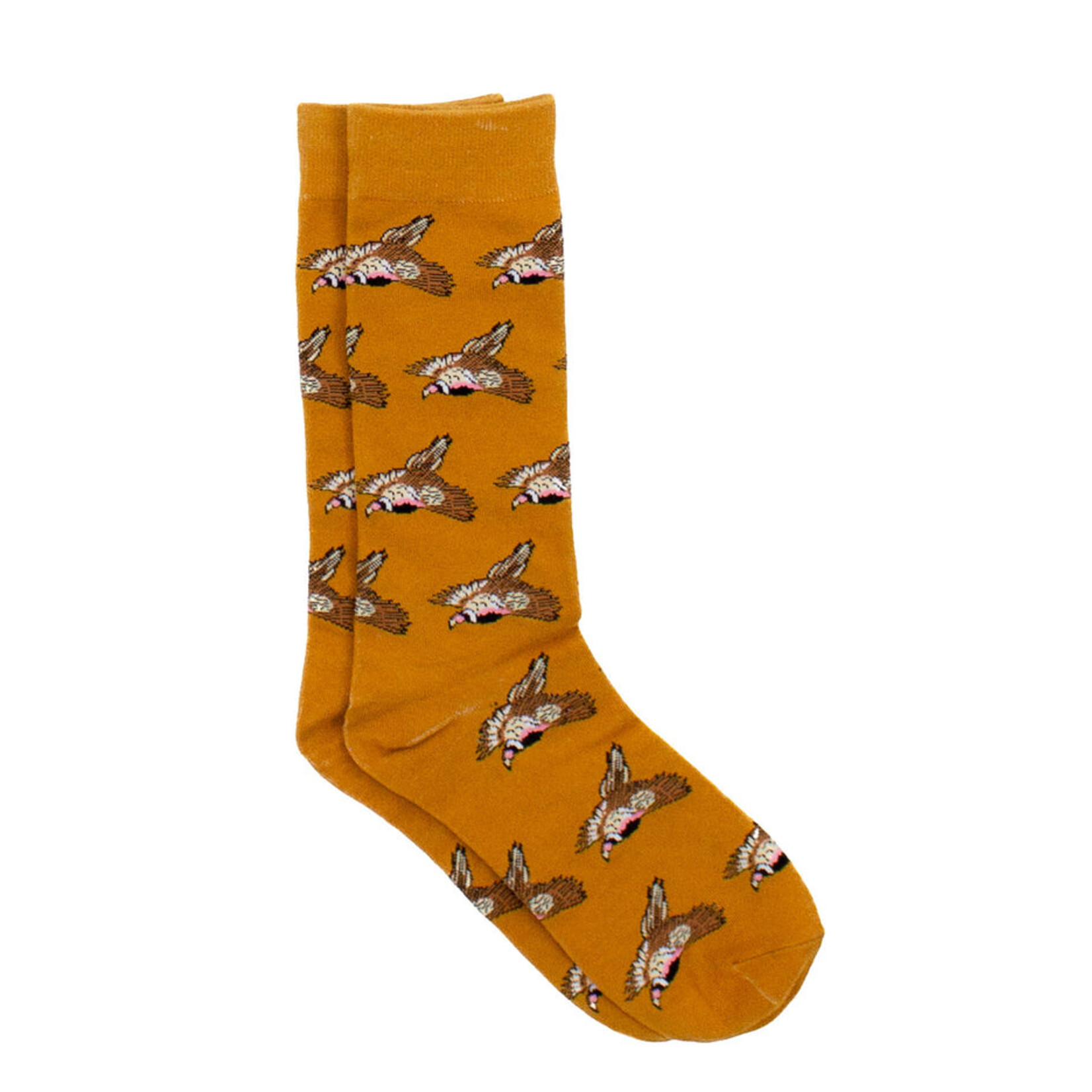 Properly Tied Lucky Duck Sock- Flying Phesant