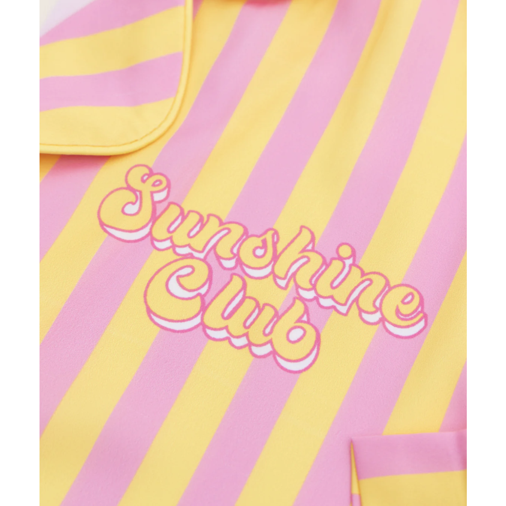 Sunshine Society Sunshine Society Sunshine Club Silk PJ Set