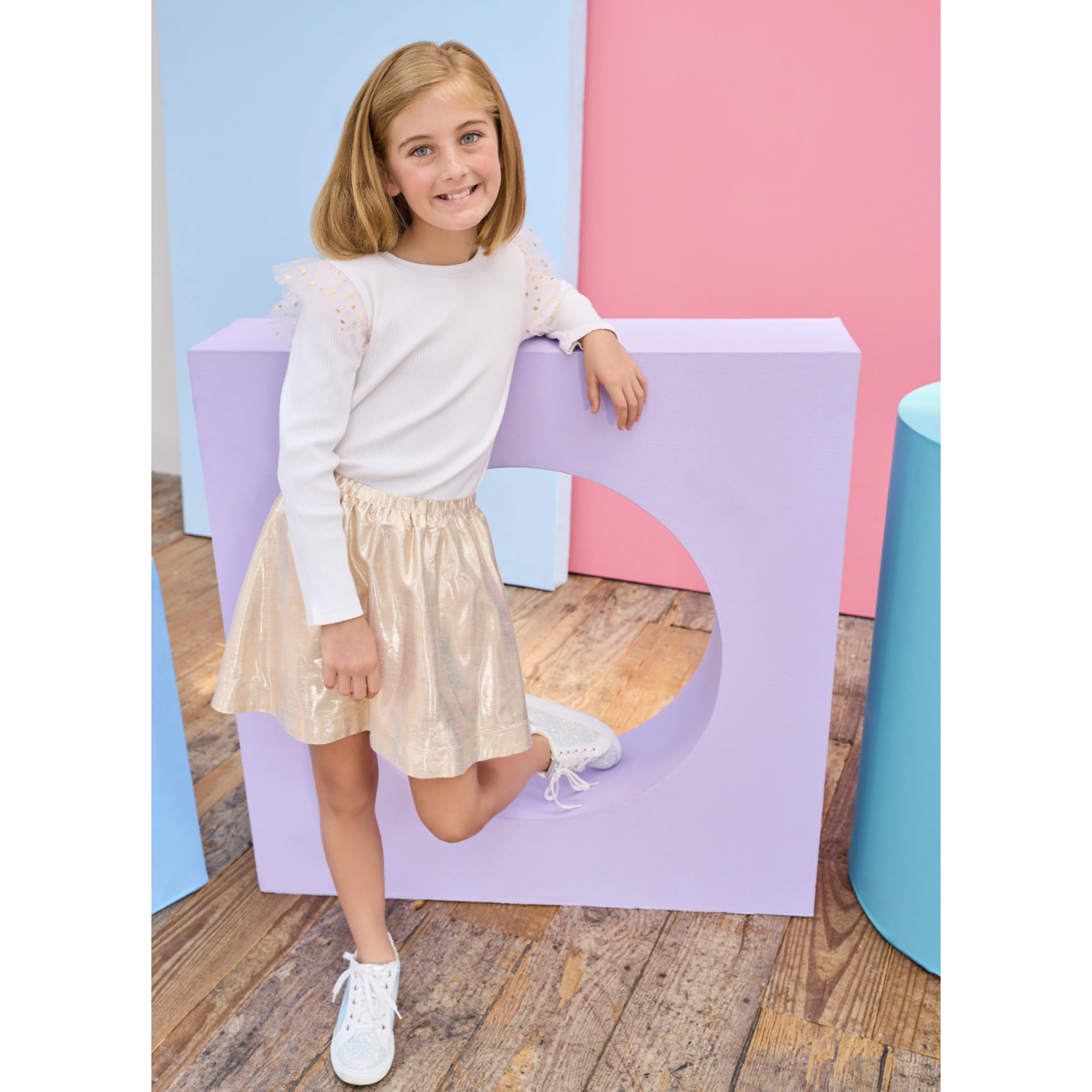 Bisby Bisby Gold Gilt Circle Skort