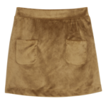 Bisby Bisby Mini Skort Brown Faux Suede