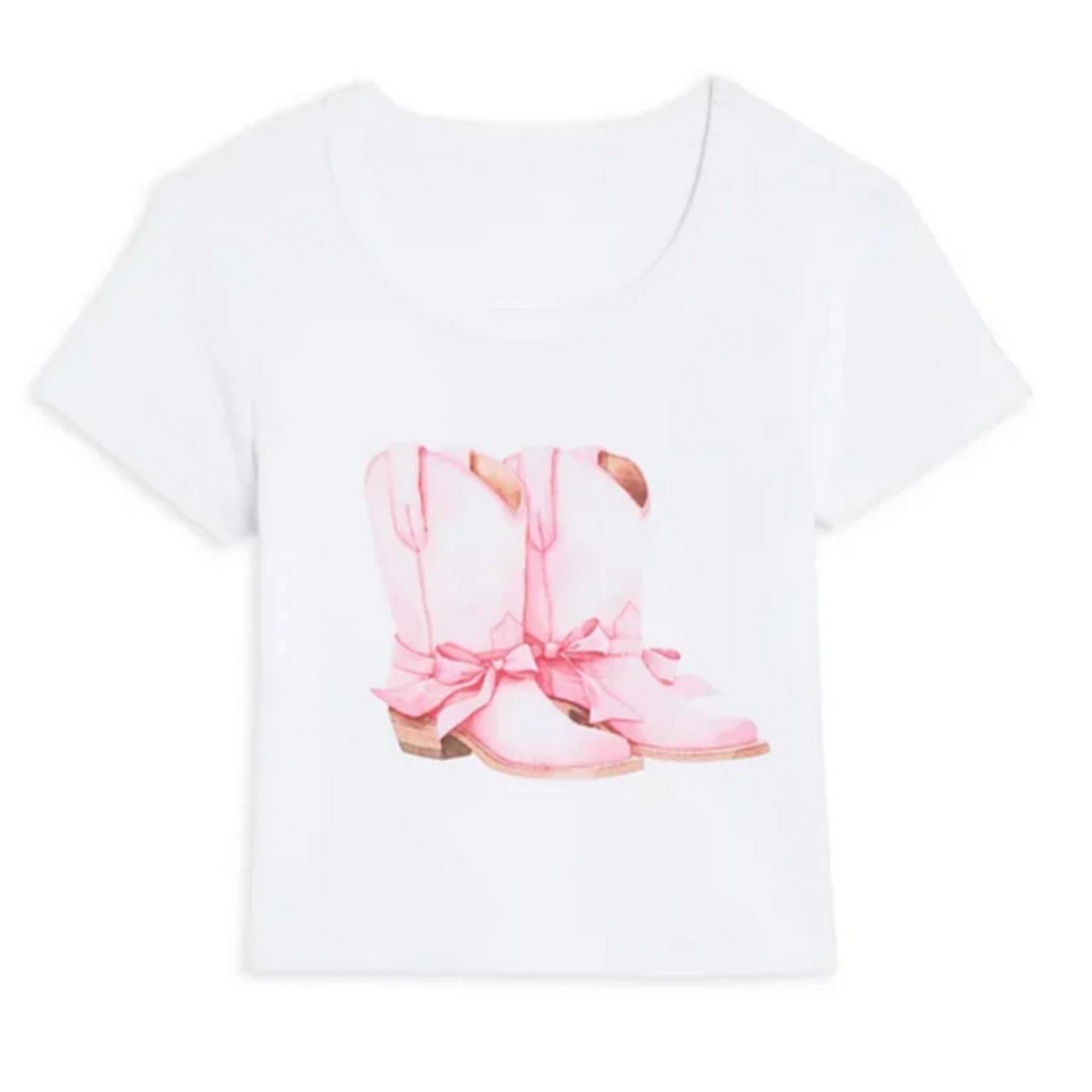 Katie J NYC Katie J Cowgirl Boots Graphic Tee