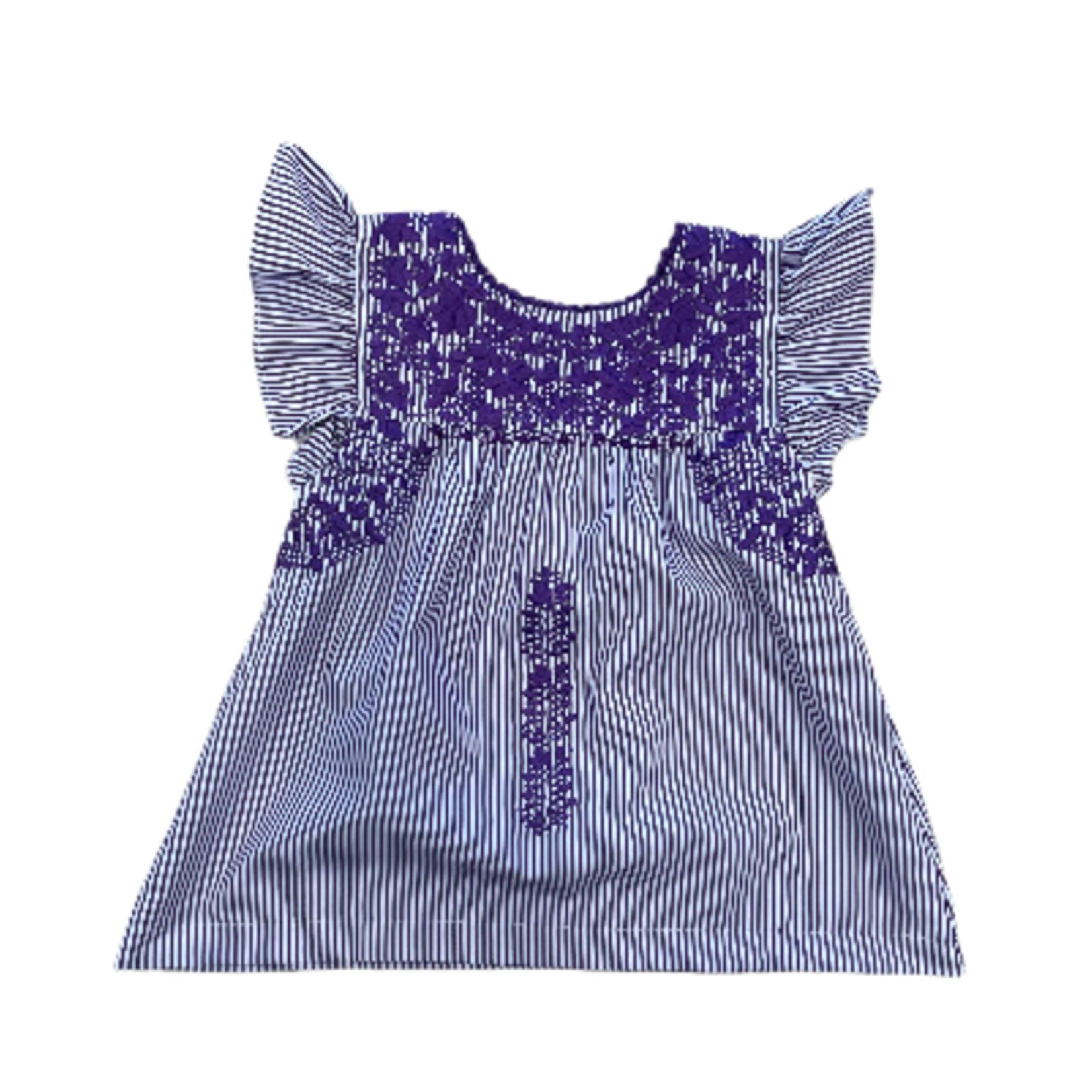 Six Honeybees Six Honeybees Purple Flutter Top