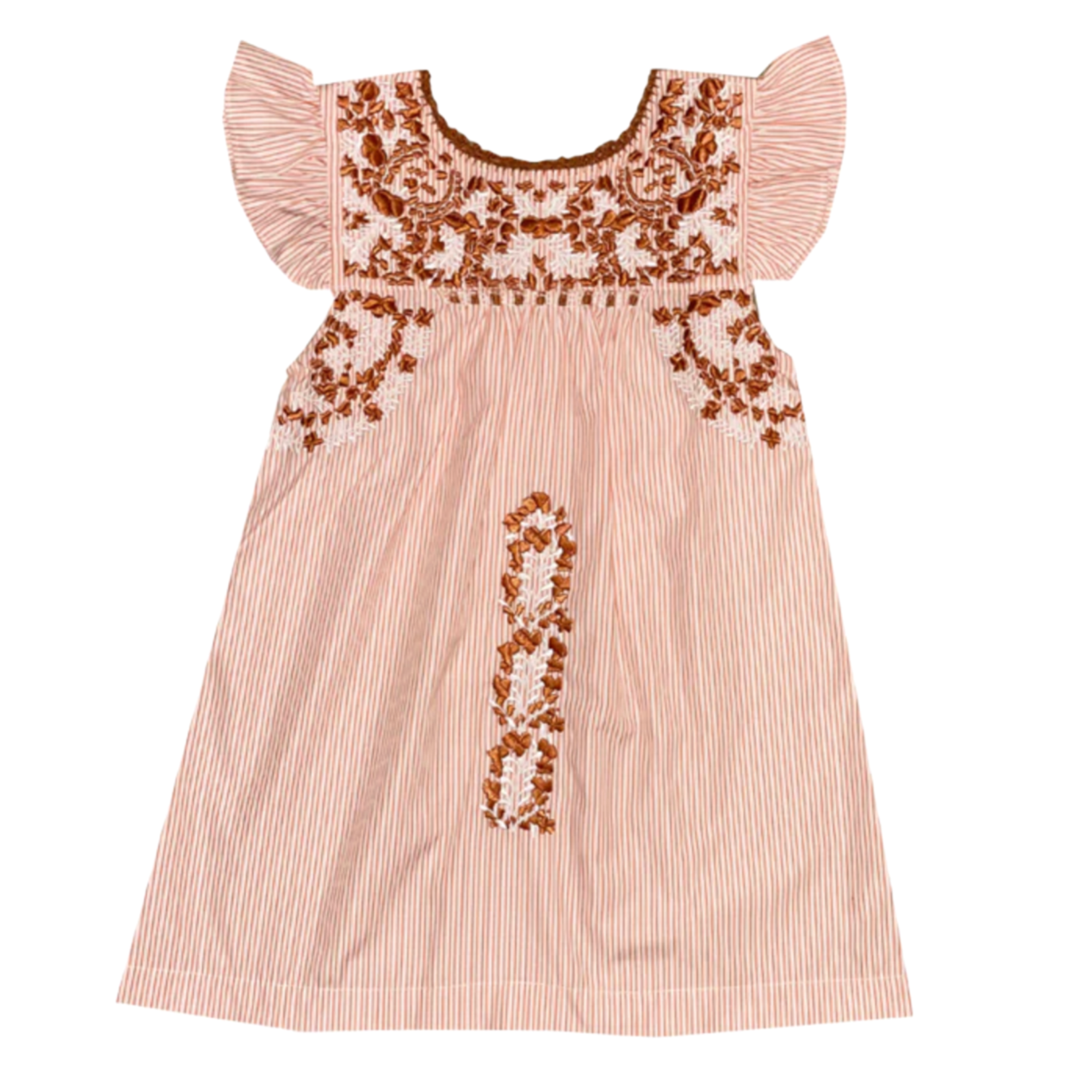 Six Honeybees Six Honeybees Orange Flutter Dress
