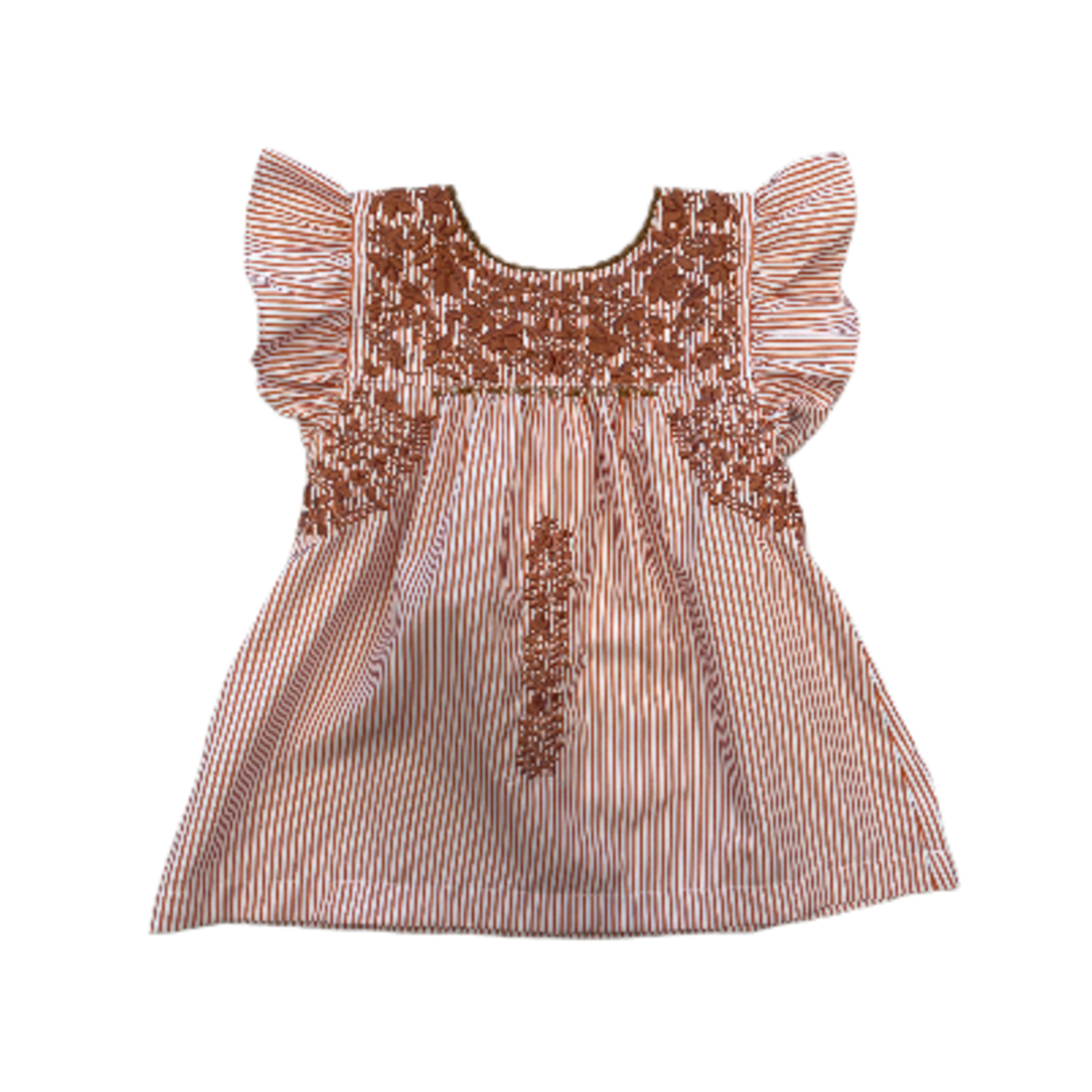 Six Honeybees Six Honeybees Orange Flutter Top