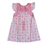 Six Honeybees Six Honeybees Pink Boot Flutter Dress