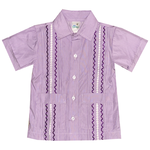 Six Honeybees Six Honeybees Gameday Purple Guayabera