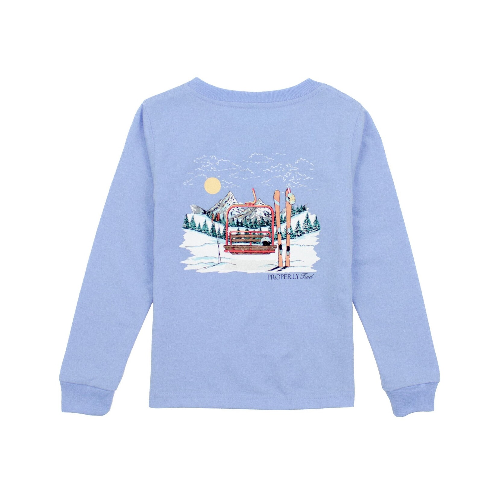 Properly Tied Ski Lift LS Blue
