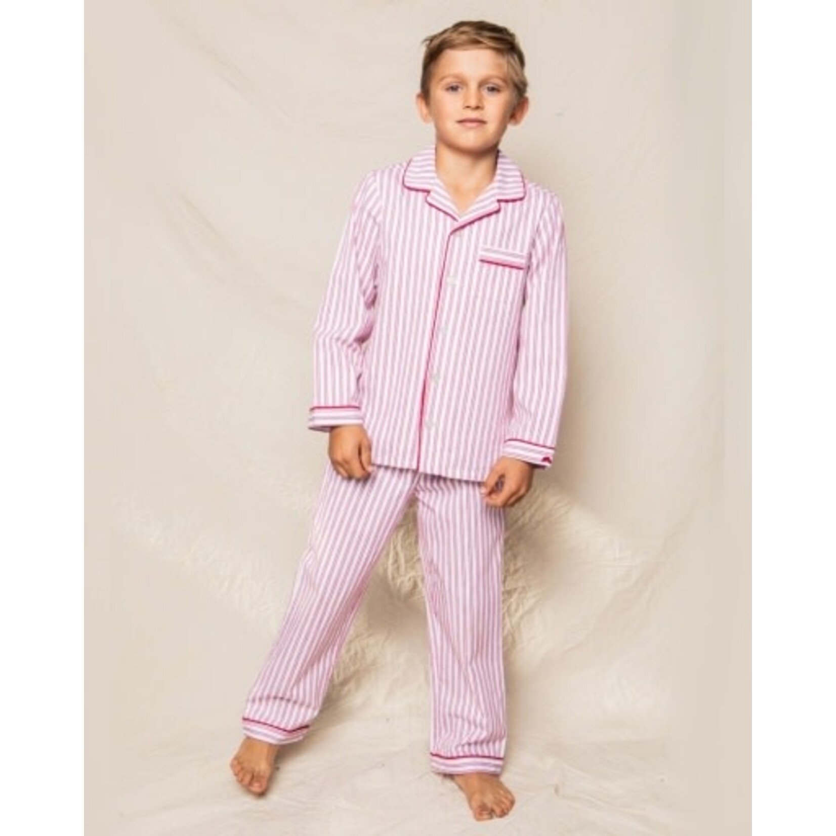 Petite Plume Antique Red Ticking Pajama Set