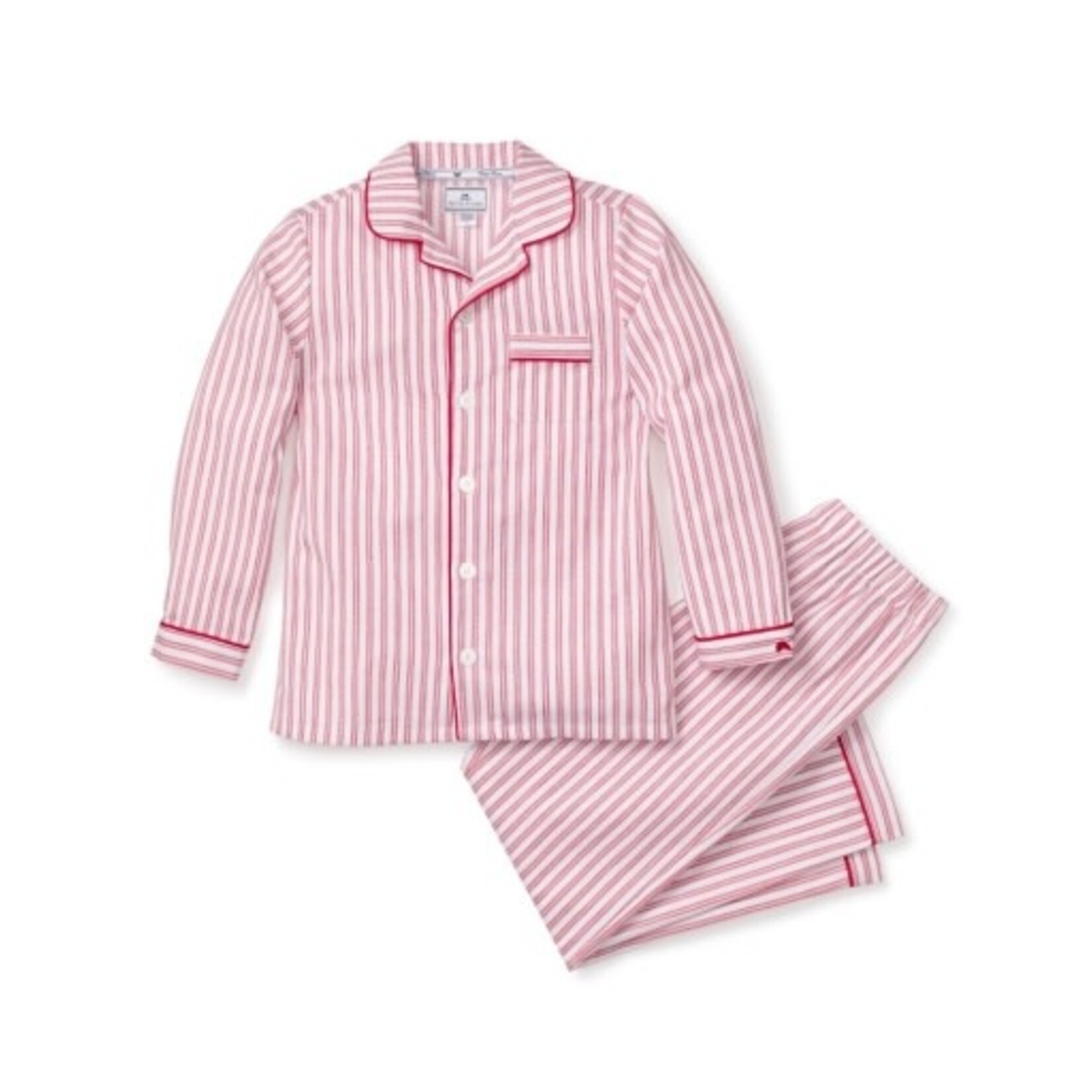 Petite Plume Antique Red Ticking Pajama Set