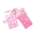 OMG Accessories OMG Quilted Scrunchies Bow 3 Piece Coin Purse Keychain