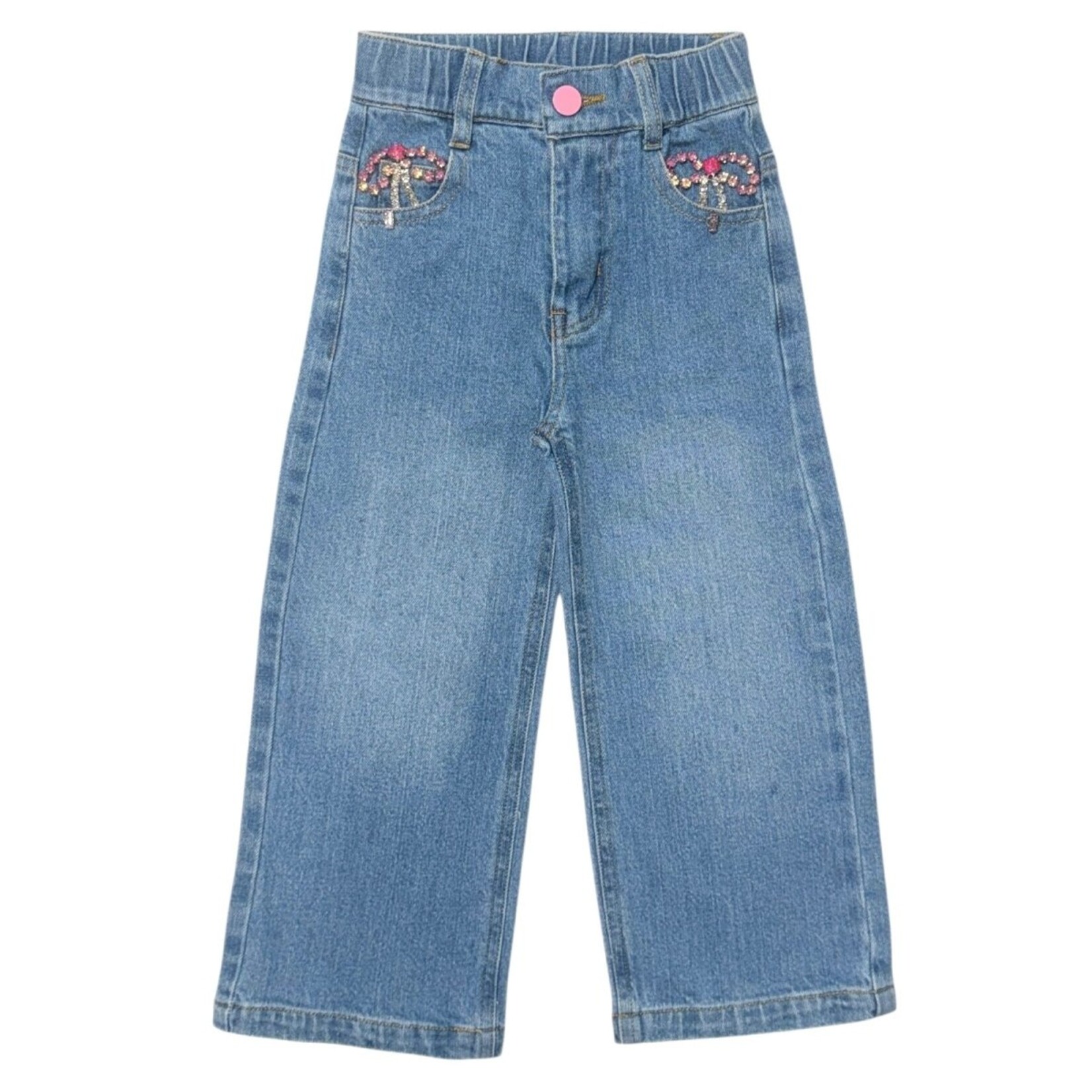 Mini Dreamers Mini Dreamers Hailey Bow Denim