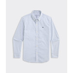 Boys' Performance Cotton Wauwinet Tattersall Shirt Jake Blue